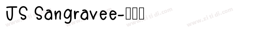 JS Sangravee字体转换
